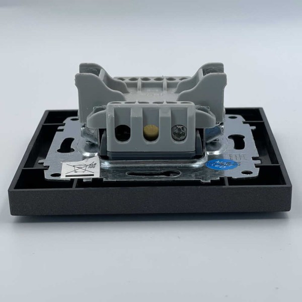 Вимикач EL-BI VEGA антрацит матовий 1-кл з підсвіткою ( 510-016700-201 ) - фото №4