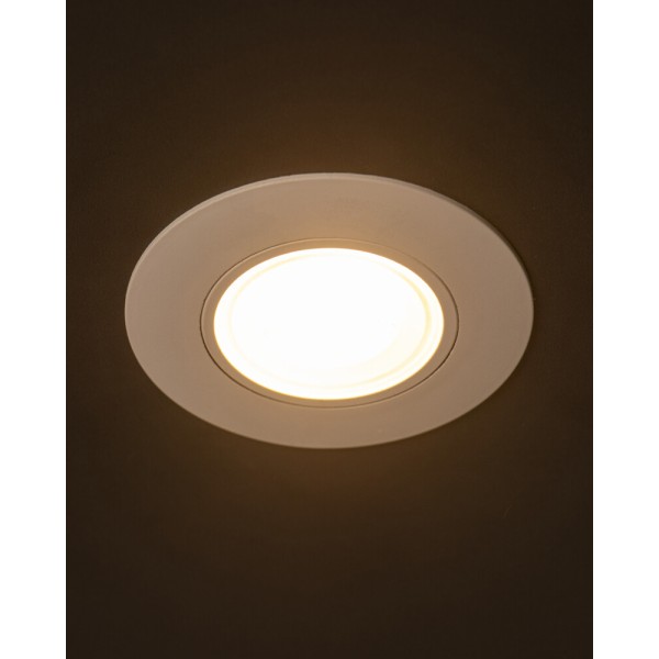 Точечный светильник Kanlux 39261 Fizu LED 1x4W 3000K/4000K/6500K 370Lm IP20 белый - фото №1