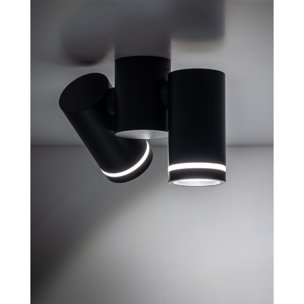 Светильник поворотный, спот TK Lighting 4539 Jet GU10 2x10W IP20 черный - фото №2