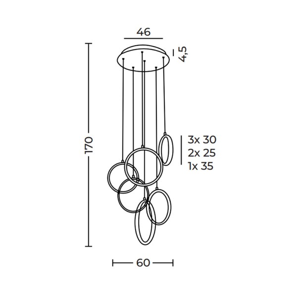 Люстра подвесная Azzardo Olimp AZ2450 (MP65013-6) - фото №4