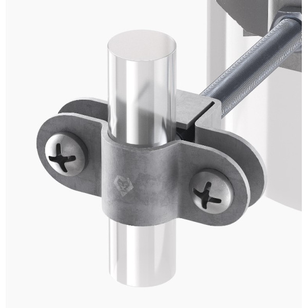 Трубний хомут для блискавкоприймача до труби Leo Lightman Ni (409133) - фото №2