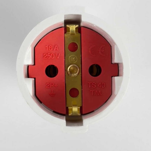 Гніздо EL-BI MONOBLOK штепсельне з заземленням інд.уп.( 505-005801-812 ) - фото №1