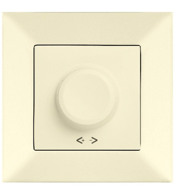 Светорегулятор поворотный Meridian, 1000W RL, кремовый