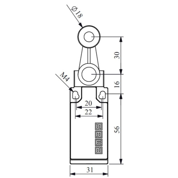 Конечный выключатель EMAS L5K13MEM121 - фото №6