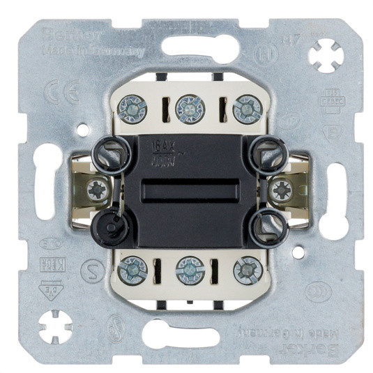 Вимикач одноклавішний 3-полюсний (механізм) 16АХ/400В Berker
