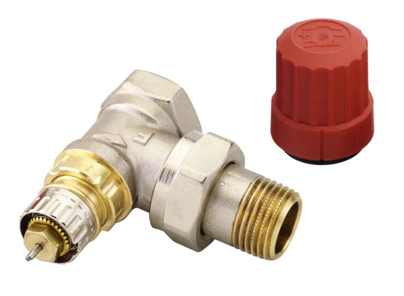 Кутовий термоклапан Danfoss 013G0013 RA-N 15 (вхід 1/2'' вихід 1/2'')