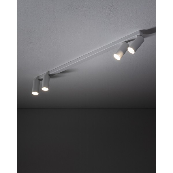 Светильник поворотный, спот Nowodvorski 11434 Fourty IV GU10 4x10W IP20 белый - фото №1