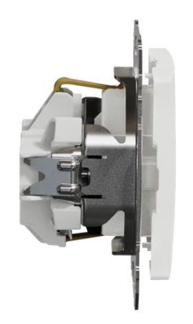 Розетка Schneider Electric Sedna Design & Elements с заземлением и шторками белая SDD111022 - фото №2