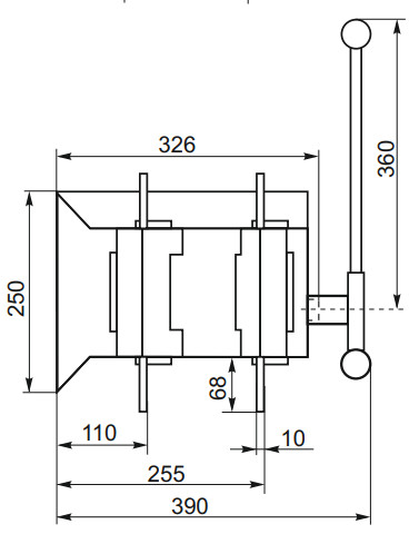 Пристрій автоматичного вводу резерву CNC YCS1-1600А 3Р 415В (Б00042801) - фото №3