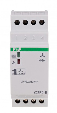 Реле контроля фаз F&F CZF2-B контроль контактів та пропадання фаз - фото №1