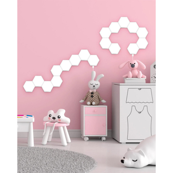 Бра, настінний світильник з пультом Goldlux 331458 Maya LED 9x10W RGB 135Lm IP20 білий - фото №1