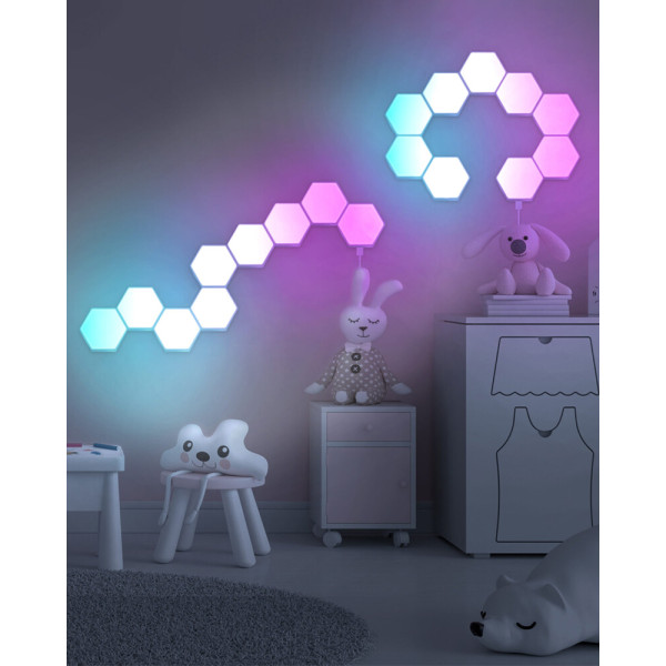 Бра, настінний світильник з пультом Goldlux 331458 Maya LED 9x10W RGB 135Lm IP20 білий - фото №2