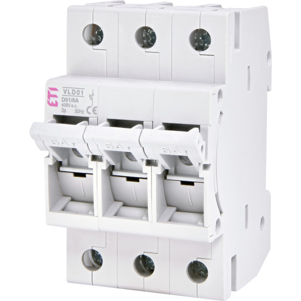 Роз'єднувач запобіжник ETI 002261011 VL D0 1 6A 3p