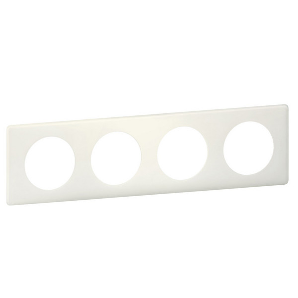 Рамка четырехместная Legrand Celiane белый перкаль