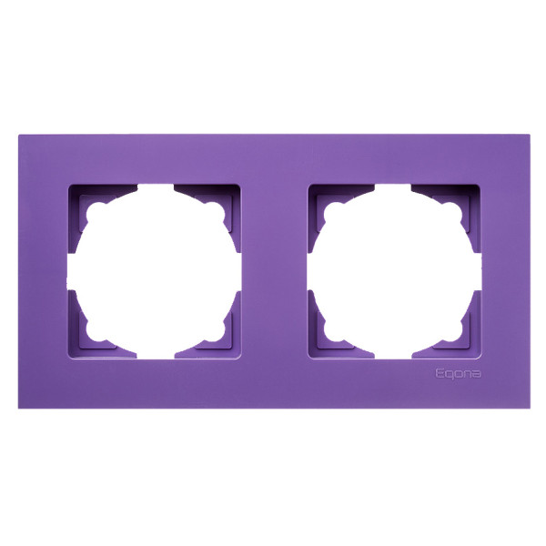 Рамка 2-местная Gunsan Eqona лиловая