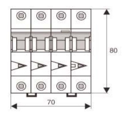 АВДС Schrack BO667816 6кА 16А 30мА 3P+N х-ка C тип A - фото №1
