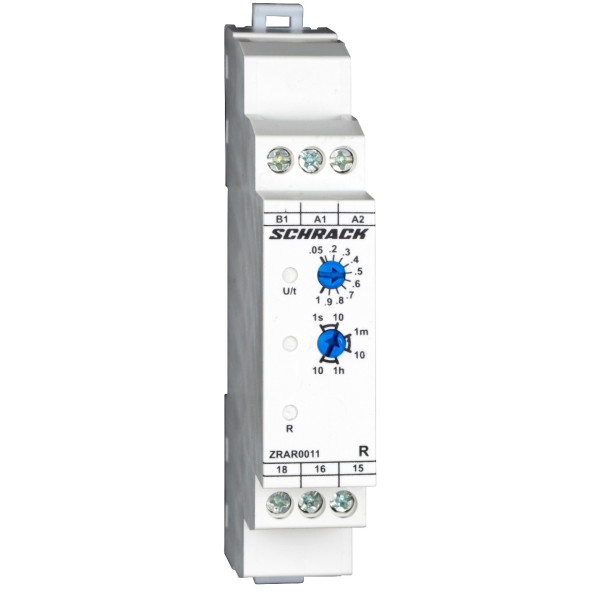Таймер сигналізації з функцією OFF-затримки Schrack ZRAR0011 Amparo 24В-230В AC/DC 1CO 5А