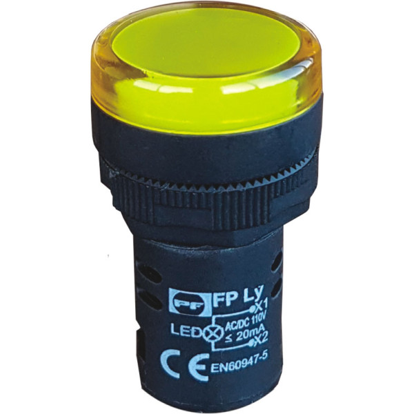 Сигнальна лампа Promfactor FPL230Y жовта