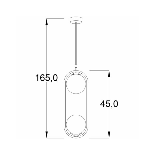 Підвісний світильник, люстра Imperium Light 257245.05.01 Twins - фото №1