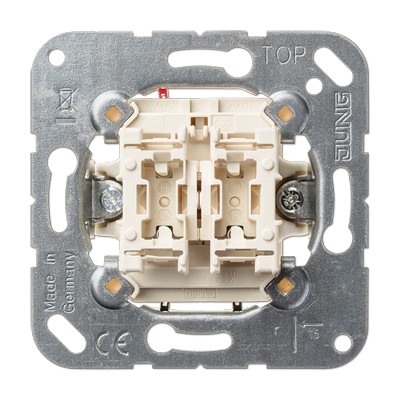 Механізм кнопкового вимикача Jung 535U двоклавішний однополюсний