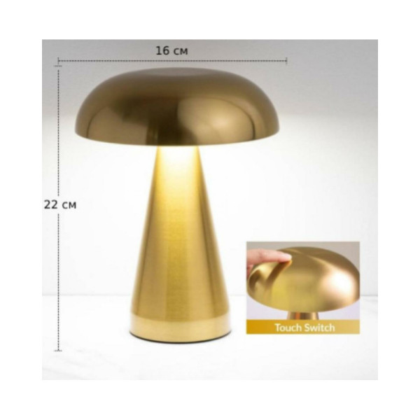 Настільна лампа з акумулятором Kloodi DECO TA-5V MUS CCT GD Led 1x5W 2700K-6500K IP20 - фото №4