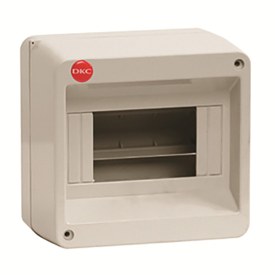 Настінний щит DKC Ram Base 6 модулів без дверей RAL 7035