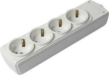 Чотиримісна колодка E.Next etes.4.z із заземленням (s042103)