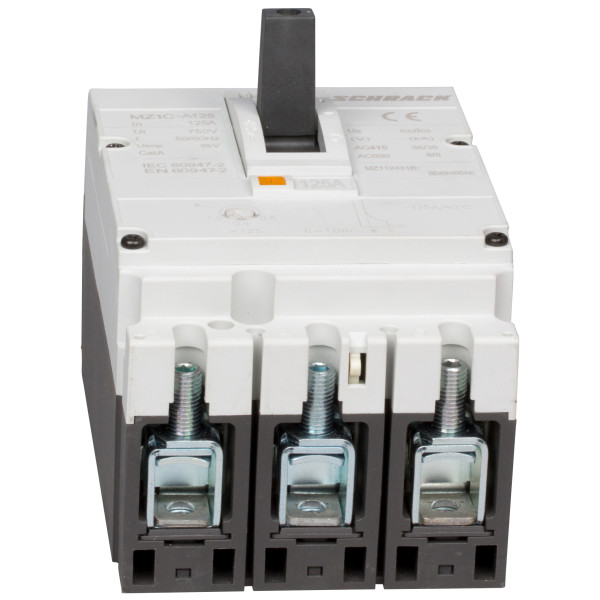 Автоматичний вимикач в литому корпусі типу Schrack MZ112431B 36кА 125А 3P - фото №5