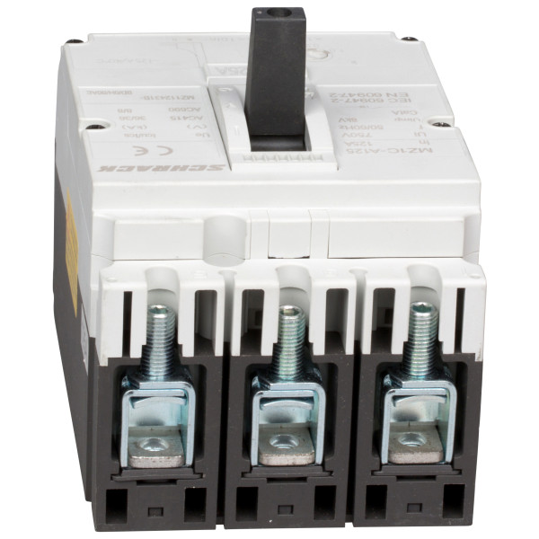 Автоматичний вимикач в литому корпусі типу Schrack MZ112431B 36кА 125А 3P - фото №6