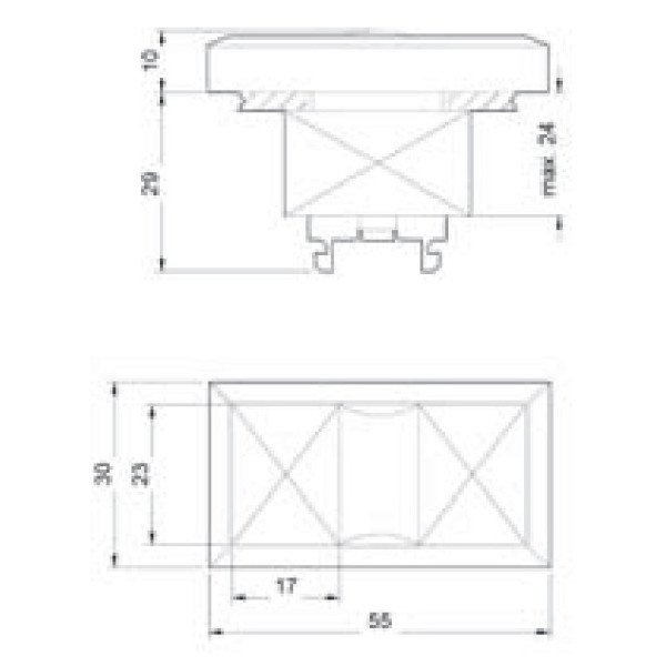 Зелена/Червона подвійна кнопка пружинна Schrack MST29020 - фото №1