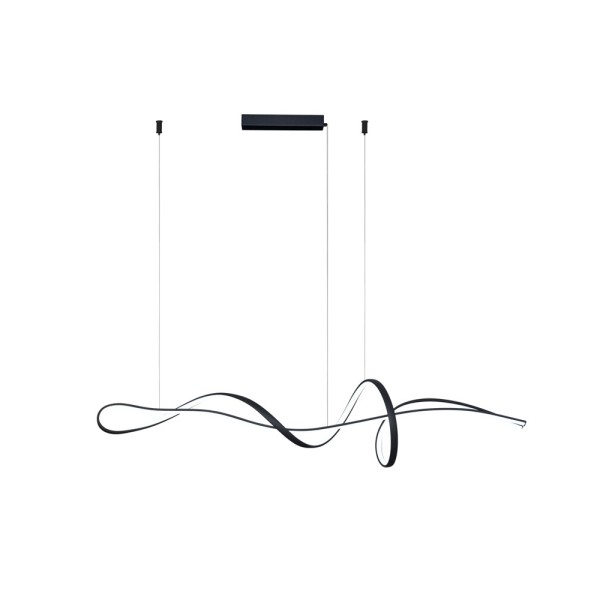 Подвесной светильник, люстра Italux PND-23523-BK Mila LED 1x40W 3000K-6000K 3700Lm IP20 черный