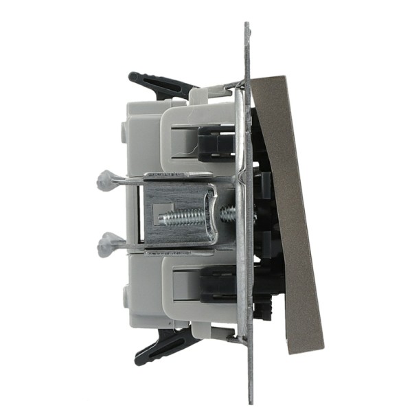 Выключатель для жалюзи без рамки бронза Asfora, EPH1300169 - фото №2