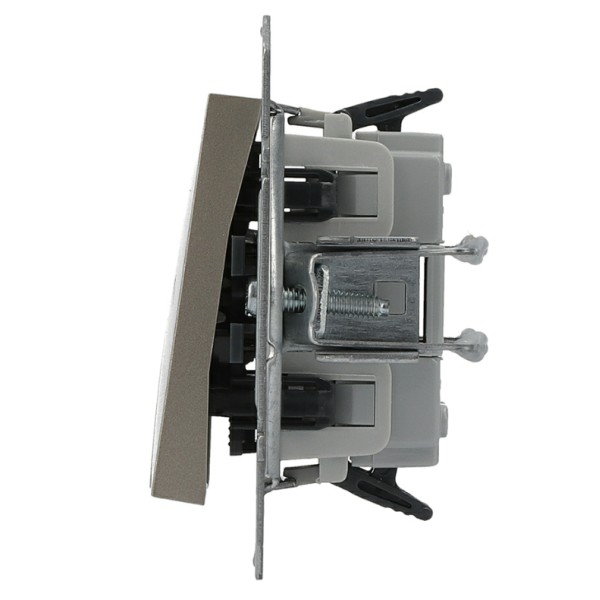 Выключатель для жалюзи без рамки бронза Asfora, EPH1300169 - фото №4