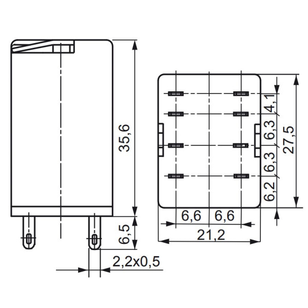 Електромеханічне реле ETI 002473005 ERM2-230ACL 2p - фото №2