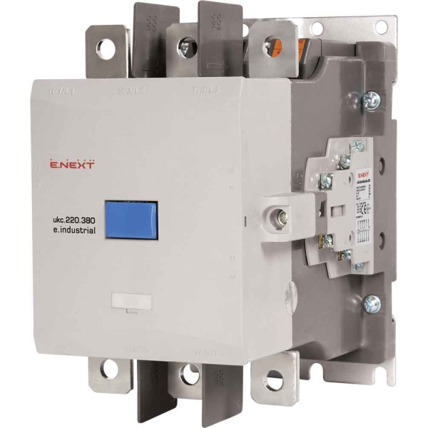 Контактор e.industrial.ukc.220.380, 220А, 380В, no+nc E-Next