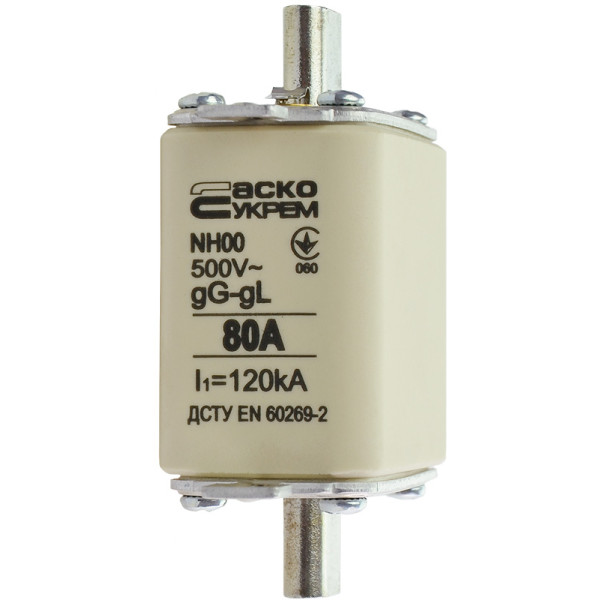 Запобіжник Аско-Укрем NH00 80A gG (A0050010014) - фото №2