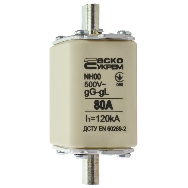 Запобіжник Аско-Укрем NH00 80A gG (A0050010014) - фото №3