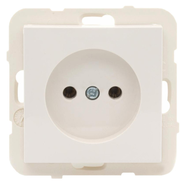 Одинарная розетка без з/к Logus 21121 TMF 16А 250В (бежевый)