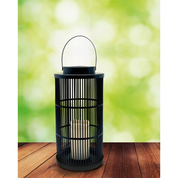 Вуличний світильник на сонячній батареї Goldlux 330277 Fascino LED 1800K IP44 чорний - фото №1