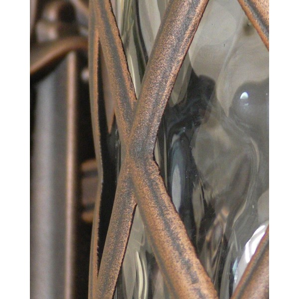 Вуличний світильник Nowodvorski 6911 Lantern E27 1x25W IP23 чорний із мідною патиною - фото №1