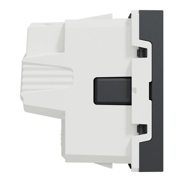 Розетка з заземленням Schneider Electric Unica New NU303754 з шторк 16А гвинтовий зажим антрацит - фото №1