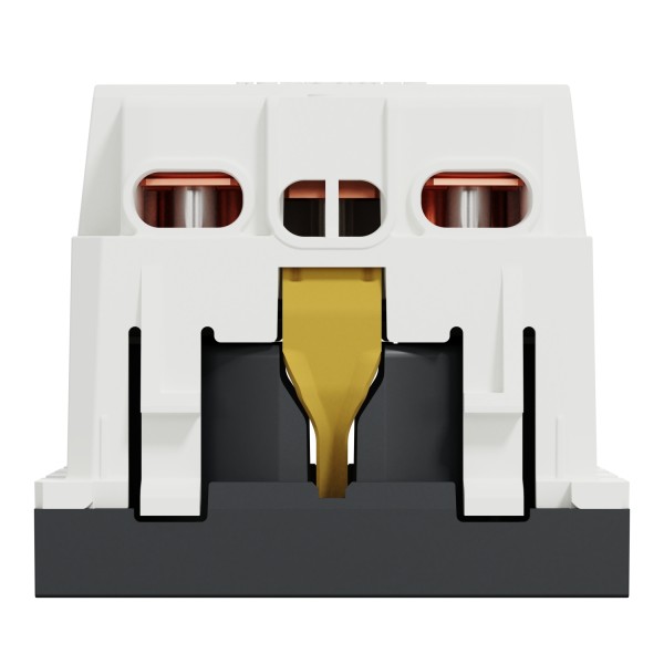 Розетка з заземленням Schneider Electric Unica New NU303754 з шторк 16А гвинтовий зажим антрацит - фото №3