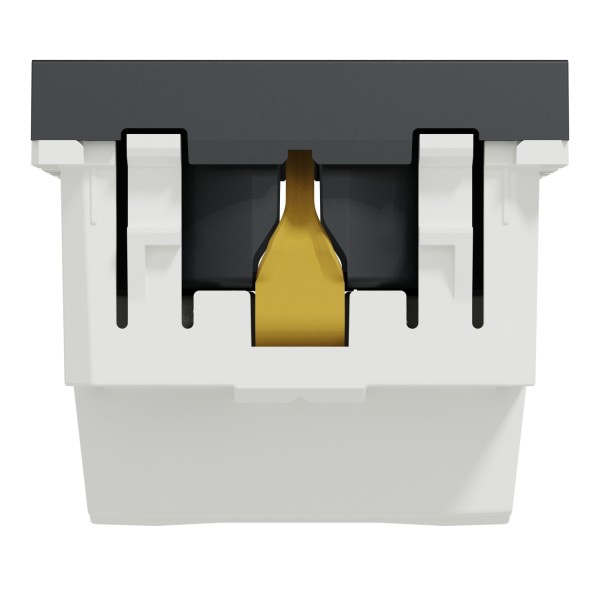 Розетка з заземленням Schneider Electric Unica New NU303754 з шторк 16А гвинтовий зажим антрацит - фото №4