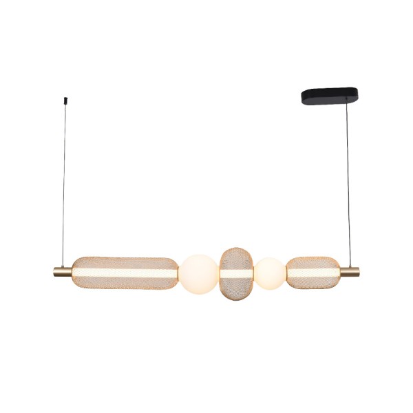 Подвесной светильник, люстра Zuma Line 5905316668218 Sarr LED 1x27W 3000K–5700K 3200Lm IP20 золотой - фото №1