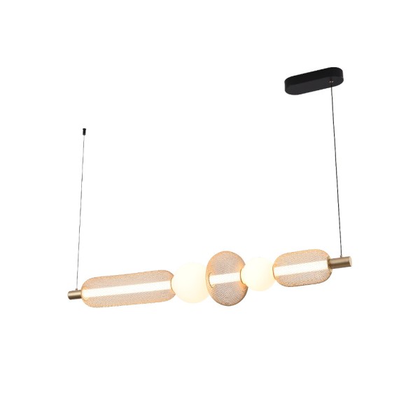 Подвесной светильник, люстра Zuma Line 5905316668218 Sarr LED 1x27W 3000K–5700K 3200Lm IP20 золотой - фото №3