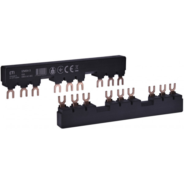Ізольована з'єднувальна шина ETI IZM54-3 3хМРЕ до 40А (2921303)