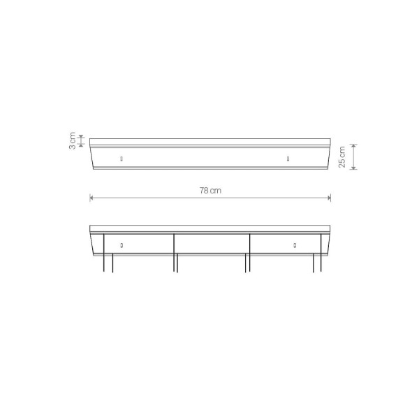 Основание Nowodvorski 8557 Cameleon Canopy C 780 10W IP20 Wh - фото №1