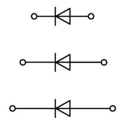 Трирівнева клема Wago 870-596/281-673 з діодом 1N4007 для DIN-рейки (анод справа) 2,5мм² (сіра) - фото №2