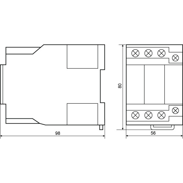 Контактор Аско-Укрем ПМ 2-32-10 C7 36В LC1-D3210 (A0040010106) - фото №3