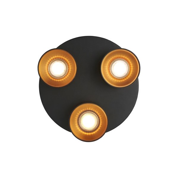 Світильник поворотний, спот Nordlux 2310420103 Pitcher GU10 3x10W IP20 чорний - фото №2